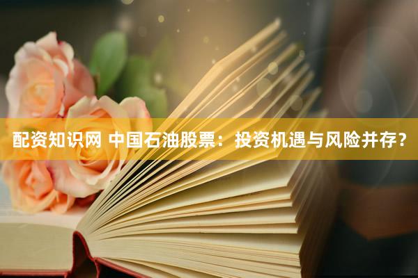 配资知识网 中国石油股票：投资机遇与风险并存？