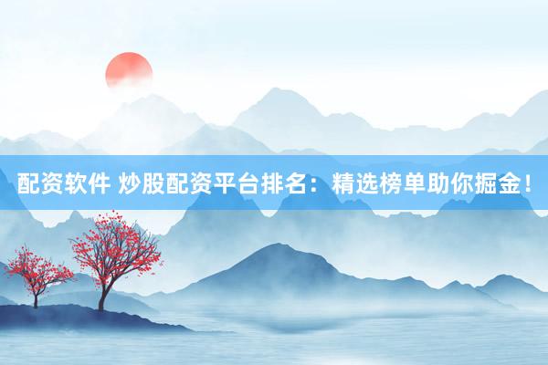 配资软件 炒股配资平台排名：精选榜单助你掘金！