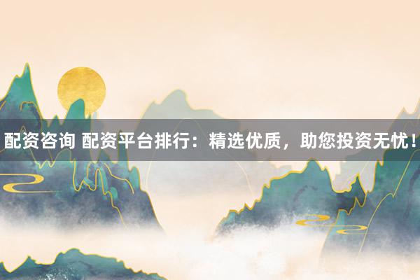 配资咨询 配资平台排行：精选优质，助您投资无忧！
