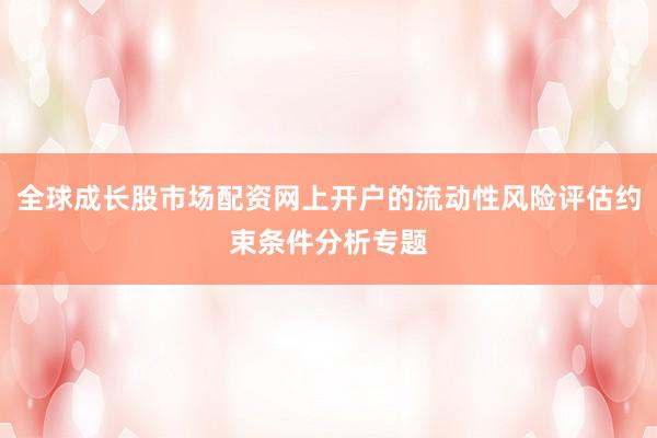 全球成长股市场配资网上开户的流动性风险评估约束条件分析专题