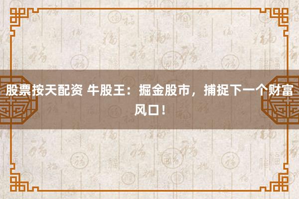 股票按天配资 牛股王：掘金股市，捕捉下一个财富风口！